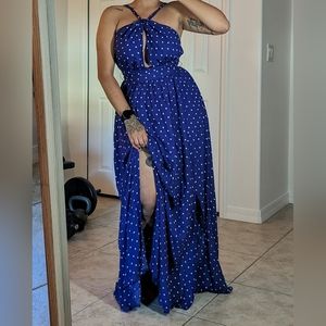 Polka Dot Maxi Dress